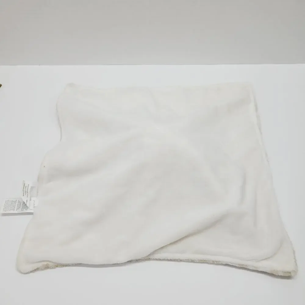 Carters Giraffe Plush Lovey Security Blanket Tan White Pacifier Loop 2016